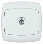 Розетка телевизионная TV СП Рондо бел. SchE RAT-1-BI