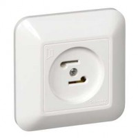 Розетка радиотрансляционная СП Прима 30В 50-10000Гц бел. (опт. упак) SchE RPVS-B