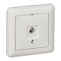 Розетка телефонная 1-м СП W59 RJ11 1А сл. кость SchE RSI-152T-28 (РСИ-152Т-28)