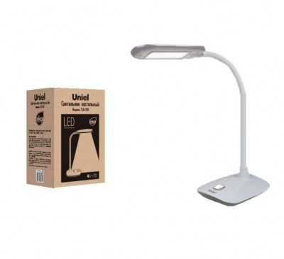 Светильник светодиодный TLD-528 Grey/400лм/4500К сер. Uniel UL-00000419