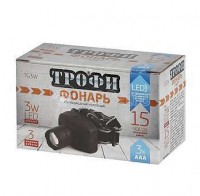 Фонарь tg3w налобный 3втхled 3хааа карт. упак. трофи б0002228