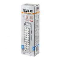 Фонарь аккумуляторный кемпинговый TL30 30LED аккум. 4В 1.5А.ч ЗУ 220В с ручкой (картон. упак.) Трофи Б0002595