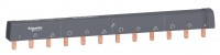 Шинка гребенчатая Acti9 3п (L1L2L3…) 100А 12мод. 18мм разрезаемая SchE A9XPH312