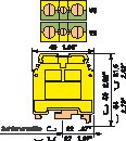 Клеммник винт. m35/16.p 35кв.мм земля abb 1sna165111r1400