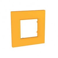Рамка 1-м Unica quadro оранж. SchE MGU4.702.29