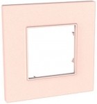 Рамка 1-м Unica Quadro роз./жемчуж. SchE MGU4.702.37