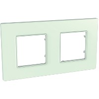 Рамка 2-м Unica Quadro матов. стекло SchE MGU2.704.17
