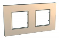 Рамка 2-м Unica quadro медь SchE MGU6.704.56