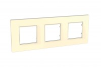 Рамка 3-м Unica quadro беж. SchE MGU2.706.25