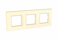 Рамка 3-м Unica quadro беж. SchE MGU2.706.25