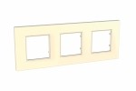 Рамка 3-м Unica quadro беж. SchE MGU2.706.25