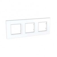 Рамка 3-м Unica quadro бел. SchE MGU2.706.18