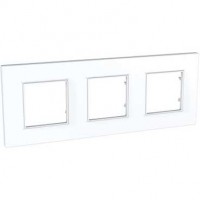 Рамка 3-м Unica quadro бел. SchE MGU2.706.18