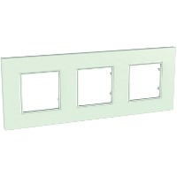 Рамка 3-м Unica Quadro матов. стекло SchE MGU2.706.17