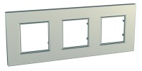 Рамка 3-м Unica quadro титан SchE MGU6.706.57