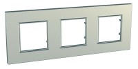 Рамка 3-м Unica quadro титан SchE MGU6.706.57