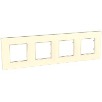 Рамка 4-м Unica quadro беж. SchE MGU2.708.25