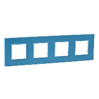 Рамка 4-м Unica quadro голубика SchE MGU4.708.26