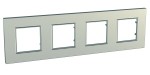 Рамка 4-м Unica quadro титан SchE MGU6.708.57