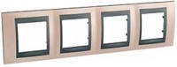 Рамка 4-м Unica Top оникс/графит SchE MGU66.008.296