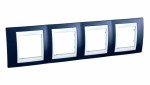 Рамка 4-м Unica Хамелеон горизонт. индиго/бел. SchE MGU6.008.842