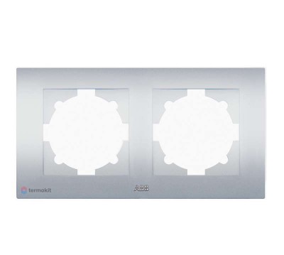 Рамка 2-м cosmo алюм. abb 612-011000-226
