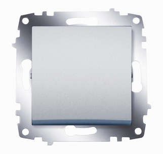 Механизм выключателя 1-кл. сп cosmo 10а ip20 алюм. abb 619-011000-200