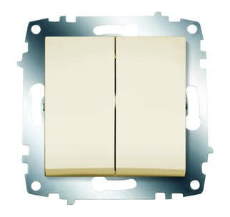 Механизм выключателя 2-кл. сп cosmo 10а ip20 крем. abb 619-010300-202