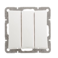 Выключатель 3-кл. СП Дуэт 10А IP20 механизм бел. SchE WDE000131