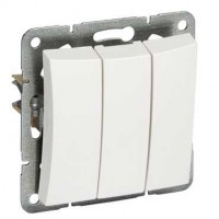 Выключатель 3-кл. СП Дуэт 10А IP20 механизм бел. SchE WDE000131