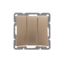 Выключатель 3-кл. СП Дуэт 10А IP20 механизм шампань SchE WDE000431
