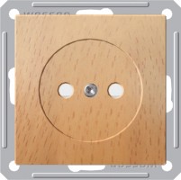 Розетка 1-м СП W59 16А IP20 без заземл. защ. шторки механизм бук SchE RS16-151-8-86