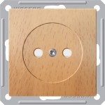 Розетка 1-м СП W59 16А IP20 без заземл. защ. шторки механизм бук SchE RS16-151-8-86