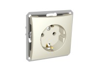 Розетка 1-м СП Дуэт 16А IP20 с заземл. механизм беж. SchE WDE000243