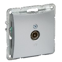 Розетка телевизионная TV 1-м СП Дуэт механизм серебр. SchE WDE000391