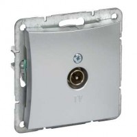 Розетка телевизионная TV 1-м СП Дуэт механизм серебр. SchE WDE000391