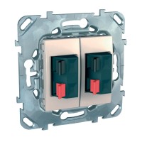 Механизм розетки аудио 2-м СП Unica беж. SchE MGU5.8787.25ZD