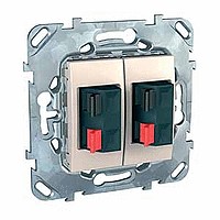 Механизм розетки аудио 2-м СП Unica беж. SchE MGU5.8787.25ZD