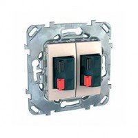 Механизм розетки аудио 2-м СП Unica беж. SchE MGU5.8787.25ZD