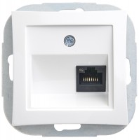 Розетка компьютерная СП Дуэт RJ45 кат.5E механизм бел. SchE WDE000183