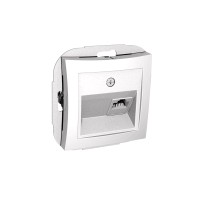 Розетка компьютерная СП Дуэт RJ45 кат.5E механизм бел. SchE WDE000183