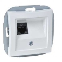 Розетка компьютерная СП Дуэт RJ45 кат.5E механизм бел. SchE WDE000183