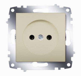 Механизм розетки 1-м сп cosmo 16а ip20 без заземл. титаниум abb 619-011400-215