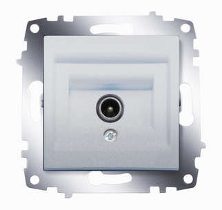 Механизм розетки tv cosmo без потерь с экранированием алюм. abb 619-011000-274