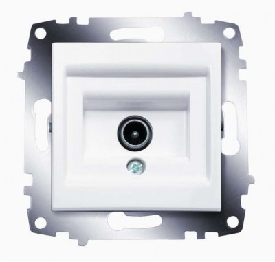Механизм розетки tv cosmo без потерь с экранированием бел. abb 619-010200-274