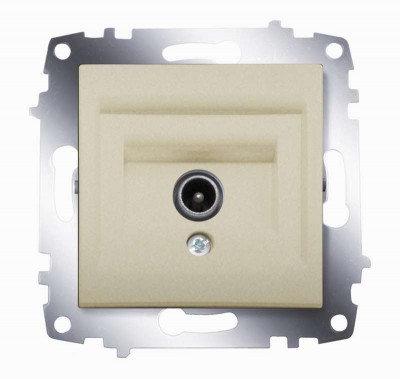 Механизм розетки tv cosmo без потерь с экранированием титаниум abb 619-011400-274