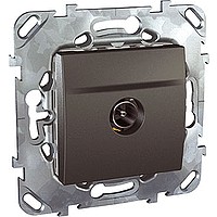Розетка TV 1-м СП Unica Top оконечная графит. SchE MGU5.464.12ZD