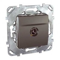 Розетка TV 1-м СП Unica Top оконечная графит. SchE MGU5.464.12ZD