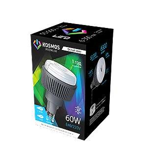 Лампа светодиодная LED kosmos premium 80вт 8800лм 230в e40 4500к (переходник с e40 на e27 в комплекте) космос khwled80we4045