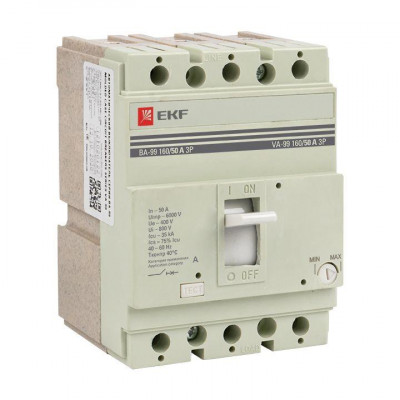 Выключатель автоматический 3п 160/50А 35кА ВА-99 PROxima EKF mccb99-160-50